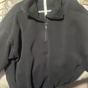 Scuba Oversized Funnel-Neck Half Zip Long M/L